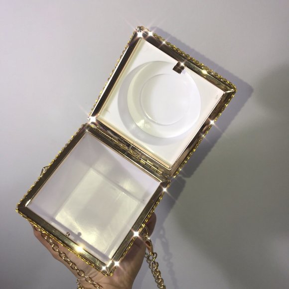 NWT Sparkling Swarovski Bling Crystal Rhinestone Lipstick Purse Pink & Red +Gift - Picture 10 of 13